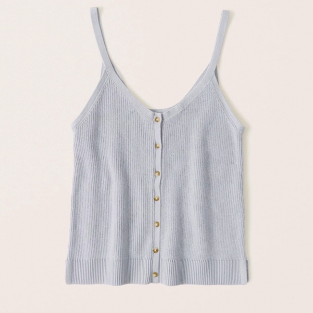Abercrombie Knit Tank in Baby Blue